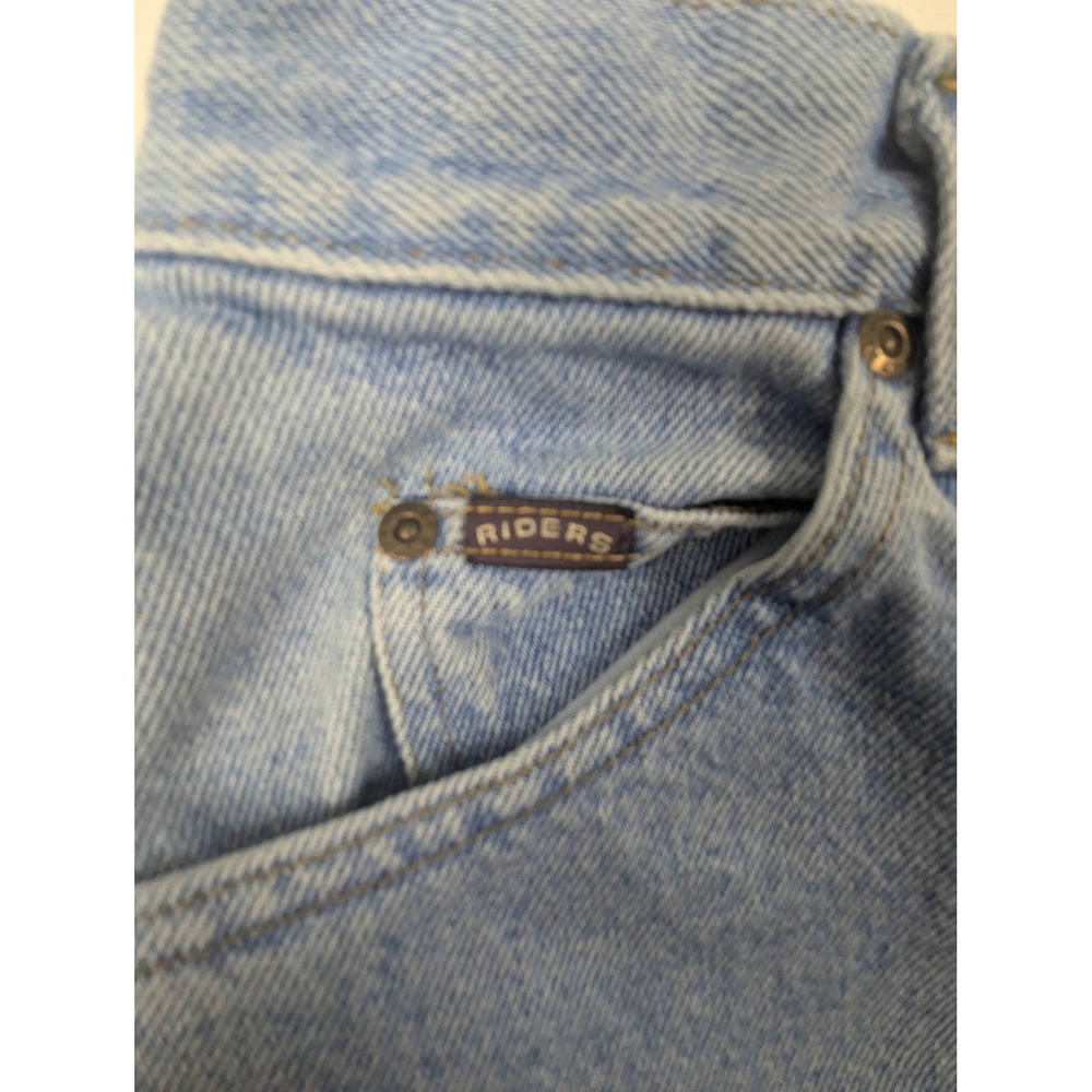 Riders by Lee Light Wash High Waisted Mom Jeans Tapered Leg Blue Denim 28x29 - Picture 11 of 14